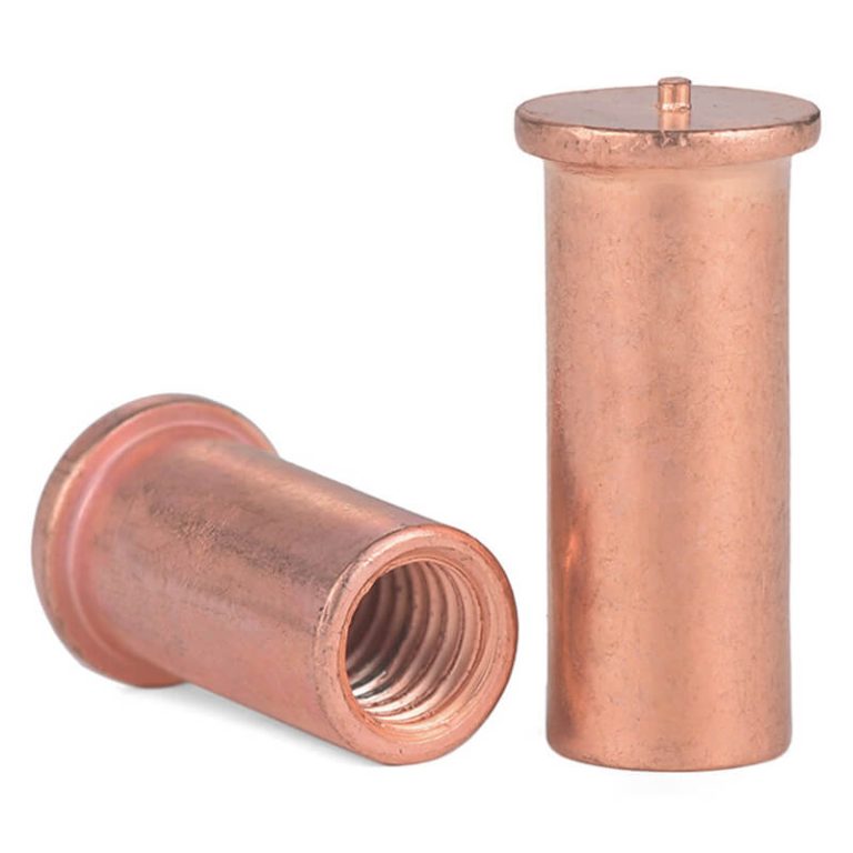 copper plated spot weld nuts