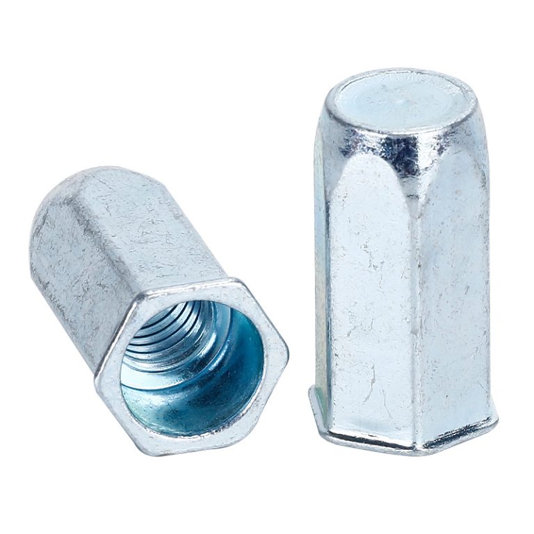 Reduced hex head, full Hex body Rivet nut, Closed end