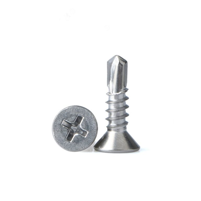 Cross countersunk head drill tail screw