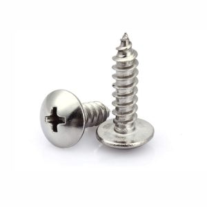 Cross large flat head self tapping screw