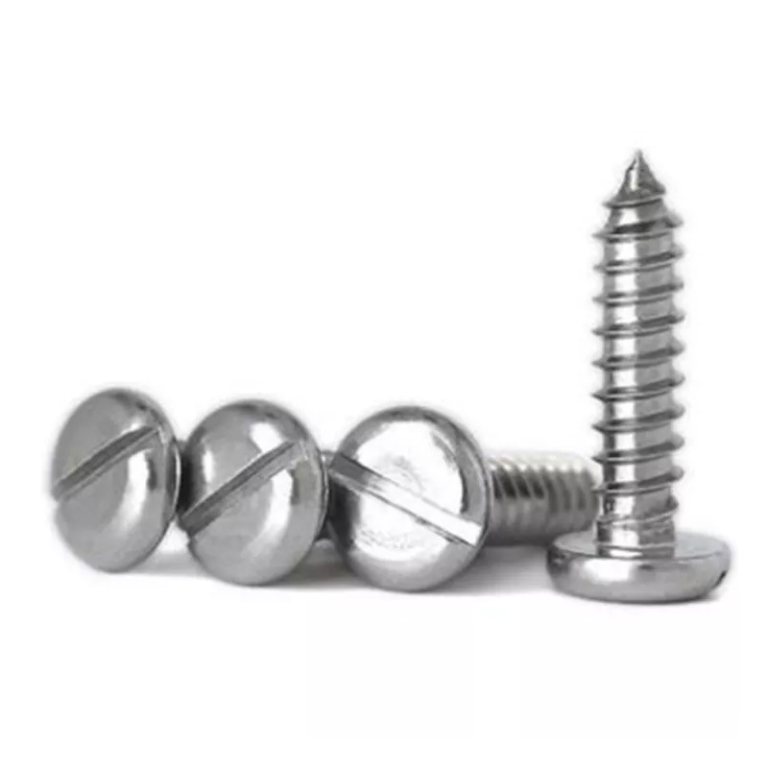 stainless steel slotted pan head tapping screw