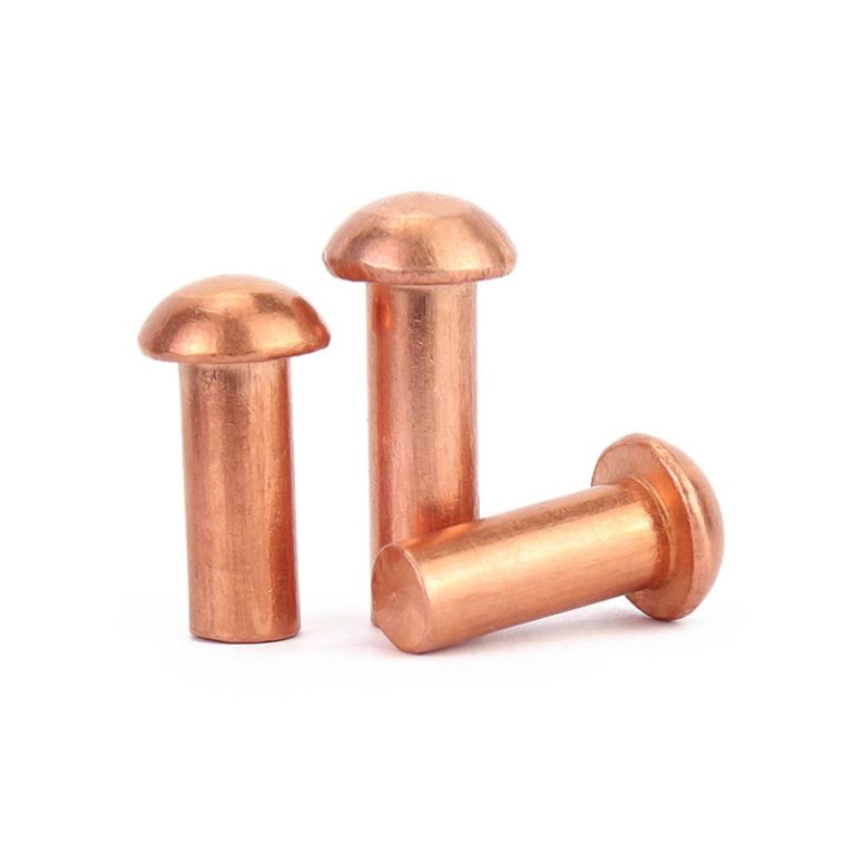 Brass semicircle rivets