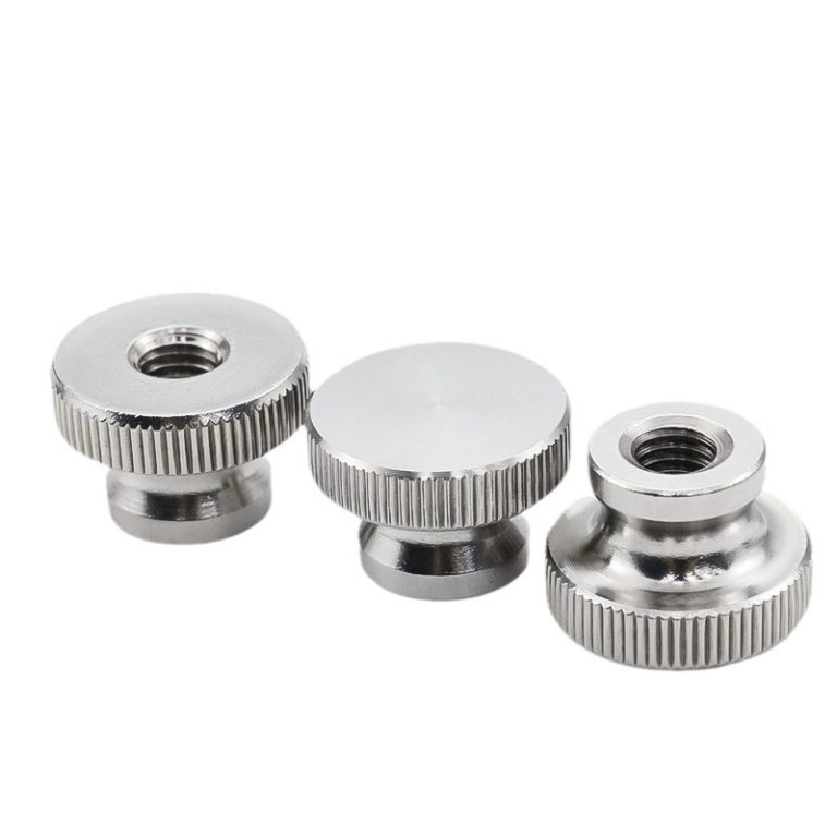 Knurled high nut