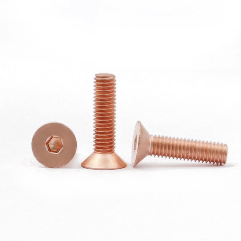 Purple Copper Countersunk Head Hexagon Socket Screw