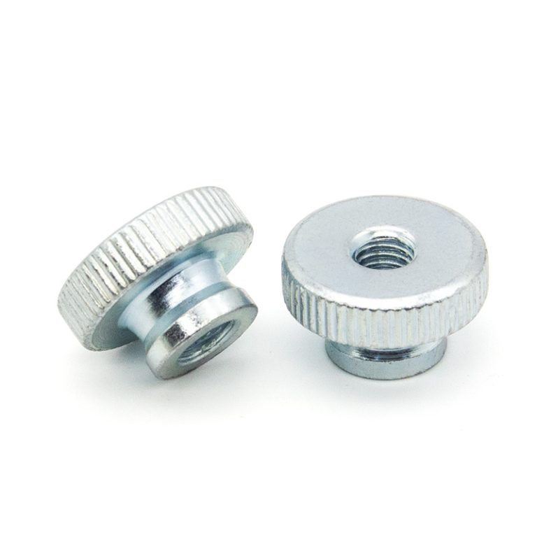 zinc plating Knurled high nut