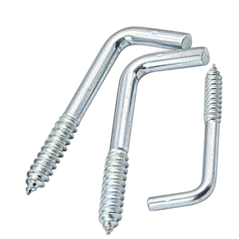 zinc plated Right Angle hook self-tapping screw