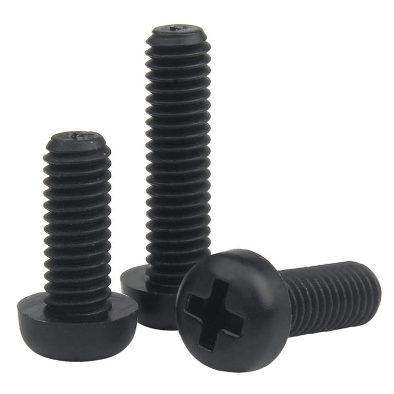 black nylon screw