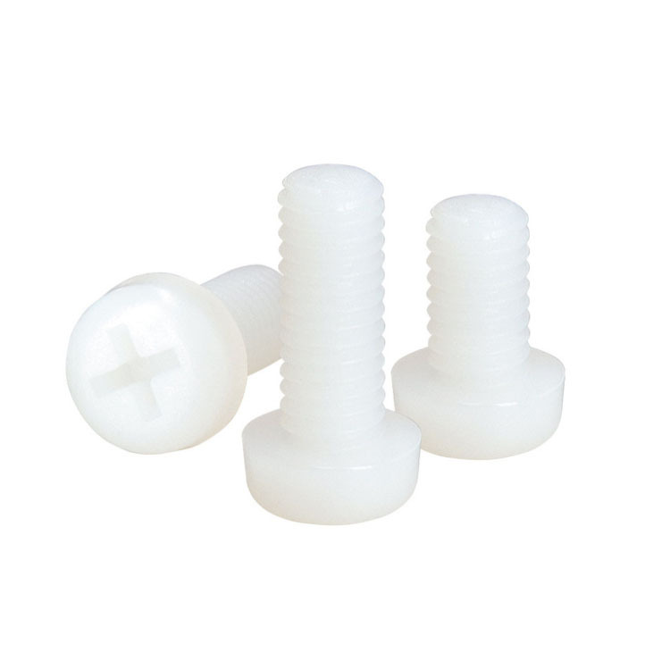 white nylon screw